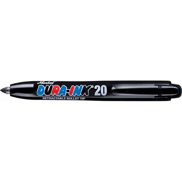 Marker stavební Dura-Ink černý 12 Ks