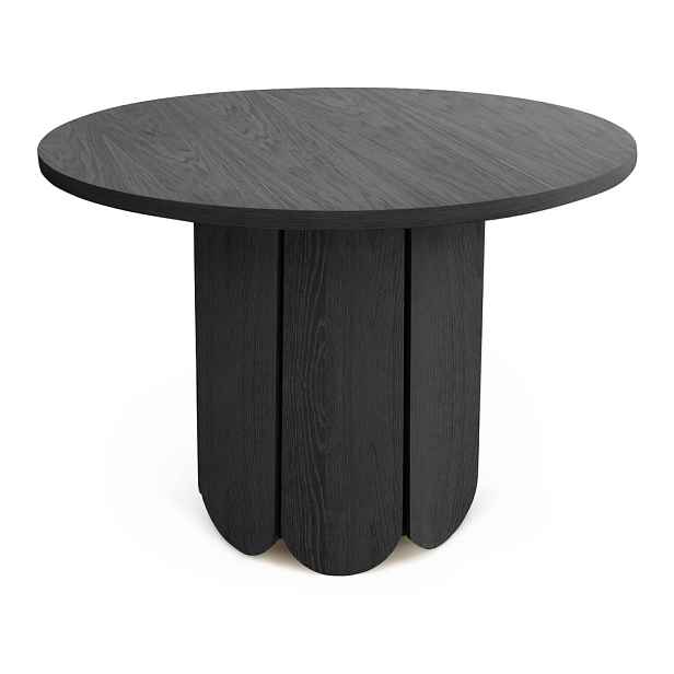 Kulatý jídelní stůl v dekoru dubu ø 98 cm Soft – Woodman