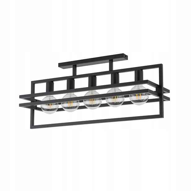 Stropní Svítidlo Stropní Svítidlo Nástěnný Černá 5xE27 76 cm Moderní Sigma Lighting