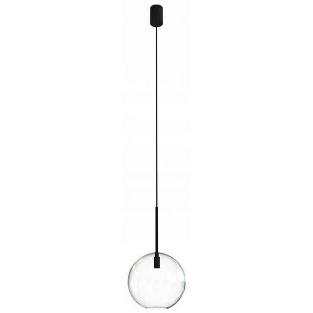 Závěsné svítidlo Sphere M Černá Skleněné stínidlo 1xE27 20cm Stropní Svítidlo Domov
