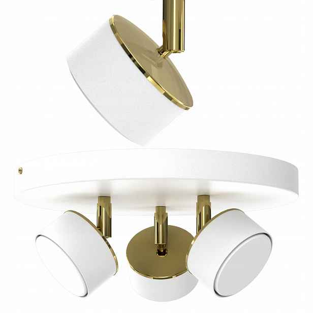 Stropní Svítidlo Stropní Svítidlo Stropní Reflektor Bílá Zlatá GX53 Polská Led Lampa