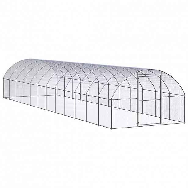vidaXL Venkovní klec pro kuřata 3 x 12 x 2 m pozinkovaná ocel