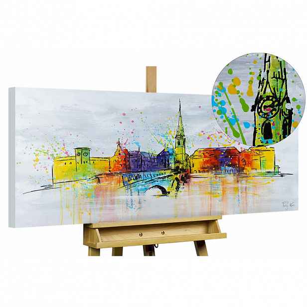 KUNSTLOFT OLEJOMALBA 120/60 cm, Město a architektura