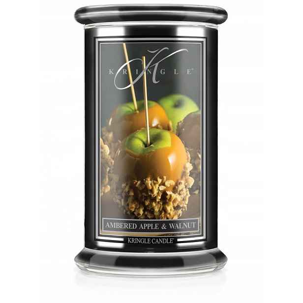 Ambered Apple & Walnut – Kringle Candle – velká svíčka se dvěma knoty