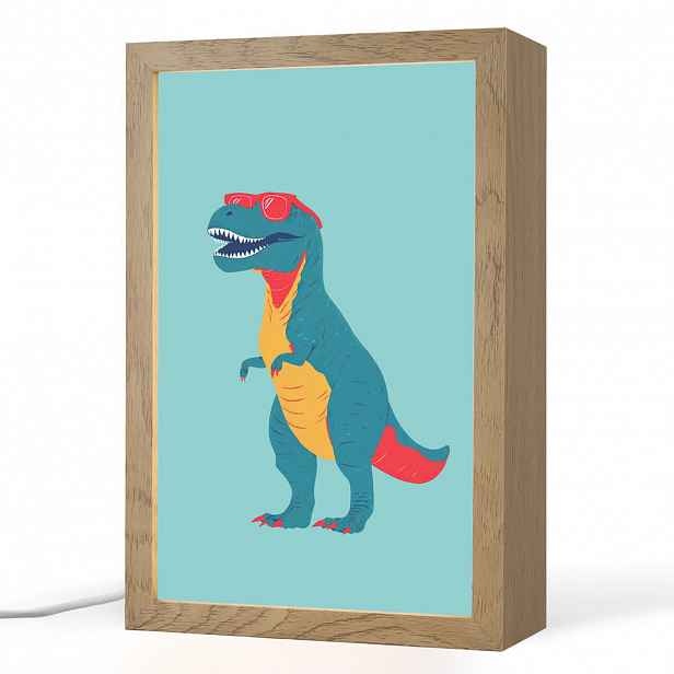 OnlyWow NOČNÍ LAMPIČKA Dinosaurus - Modrá - Sluneční brýle 20x30 cm