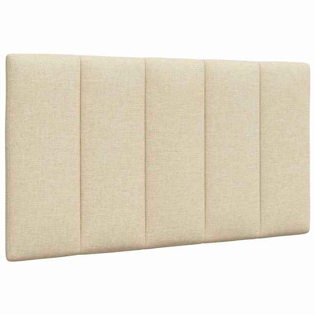 vidaXL Polštář na čelo postele Hanko krémový 90 cm textil