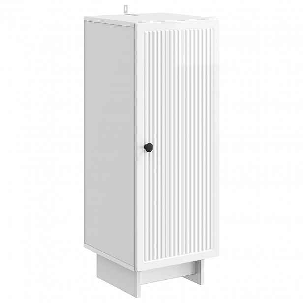 vidaXL Servírovací skříň Bílá s vysokým leskem 33 x 34,5 x 90 cm
