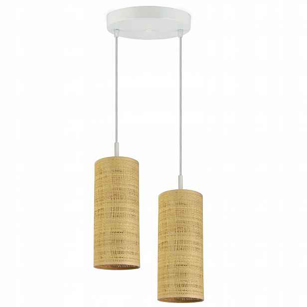 Závěsná lampa Lustr Stínidla Tuby Rattan Led E27