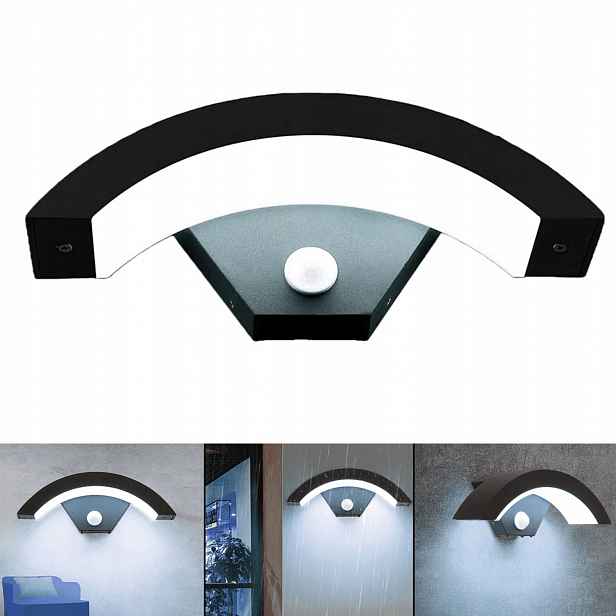 18W Led venkovní nástěnné svítidlo, fasádní lampa, senzor pohybu