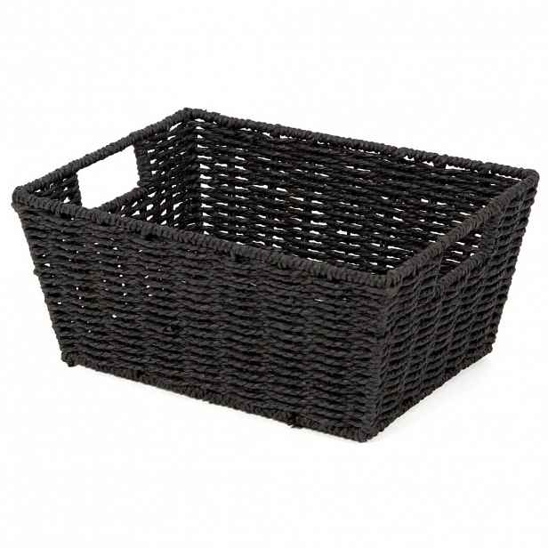 Černý úložný koš Compactor Paprop, 31 x 24 cm