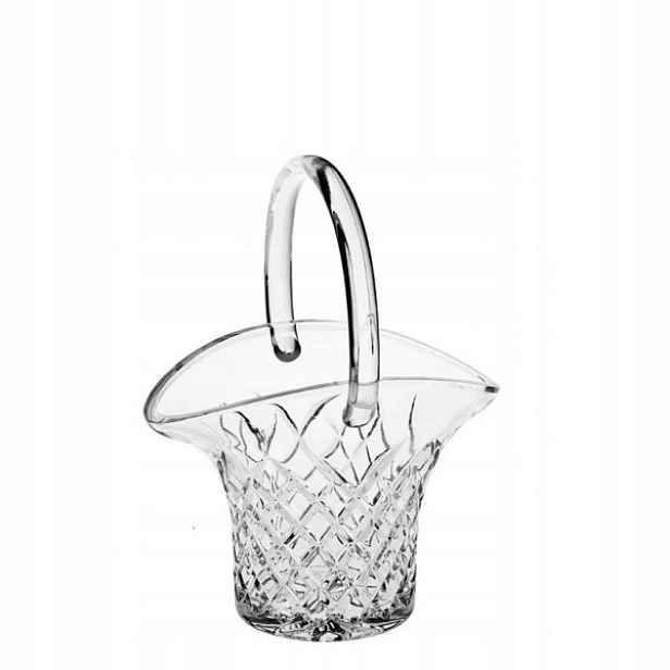 Crystal Bohemia Diamond skleněný košík 230 mm