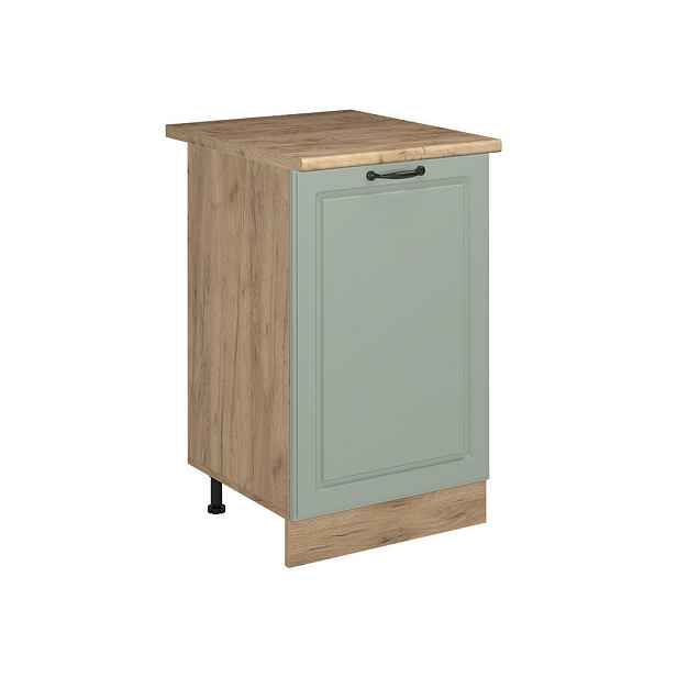 Vicco SPODNÍ SKŘÍŇKA KUCHYŇSKÉ LINKY R-Line, Mint venkovský dům/Zlatý mocný dub, 50 cm pracovná doska Dub Goldkraft