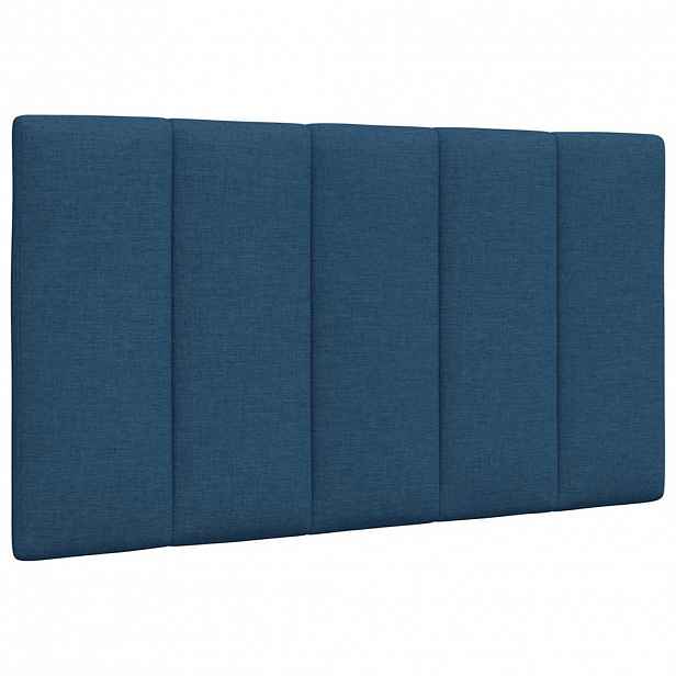 vidaXL Polštář na čelo postele Hanko modrý 90 cm textil