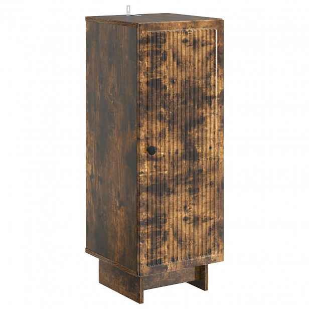 vidaXL Servírovací skříň Kouřový dub 33 x 34,5 x 90 cm