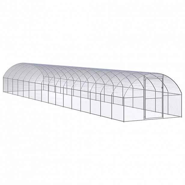 vidaXL Venkovní klec pro kuřata 3 x 16 x 2 m pozinkovaná ocel