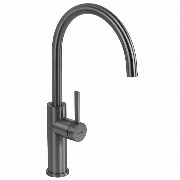 Kuchyňská baterie Šedá Stojící Rea Rivo Titan Pvd Pohyblivý vývod 18,5 cm