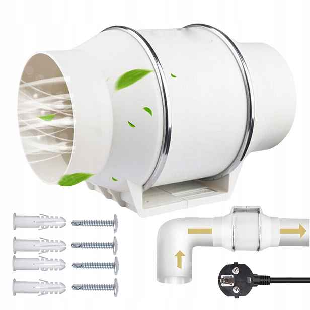 Plastový Odtahový Ventilátor S 2-SMĚRNÝM Dálkovým Ovládáním 100 MM