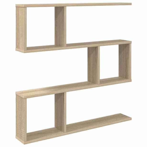 vidaXL Nástěnná polička Dub sonoma 80 x 12 x 79,5 cm Kompozitní dřevo