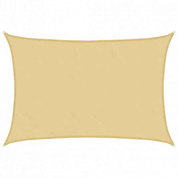 vidaXL Stínicí plachta písková 3,5x5 m 100% polyester oxford