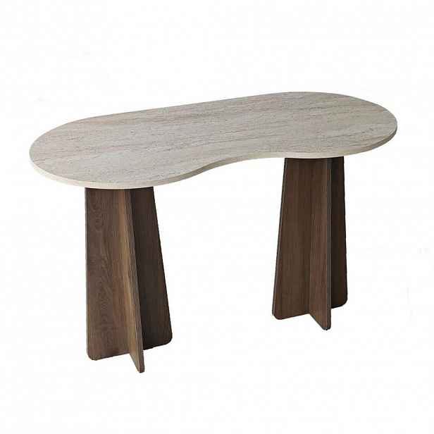 Calicosy PSACÍ stůl COMO s organicky tvarovanou deskou, 120 cm