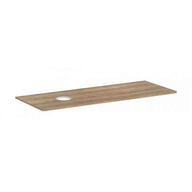 Deska pod umyvadlo Hansgrohe Xelu Q 136x1,6x55 cm přírodní dub 54116230