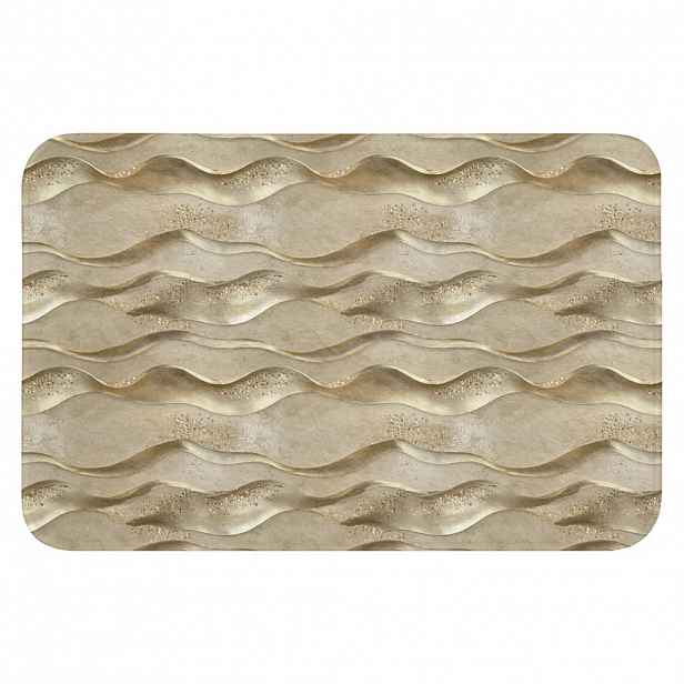 OnlyWow KOUPELNOVÁ PŘEDLOŽKA Vlny - vzor - zlaté 60x40 cm