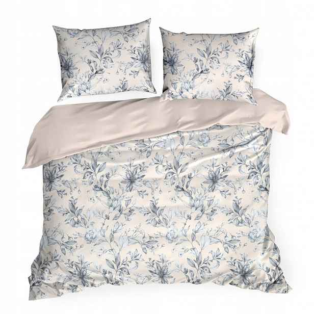 Povlečení PREMIUM28 160x200 Eurofirany pudrově modré botanické