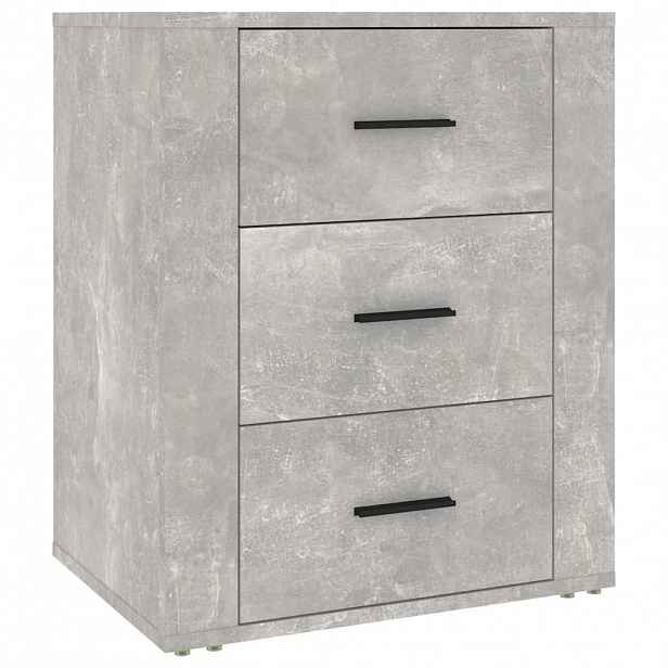 vidaXL Noční stolek betonově šedý 50x36x60 cm kompozitní dřevo