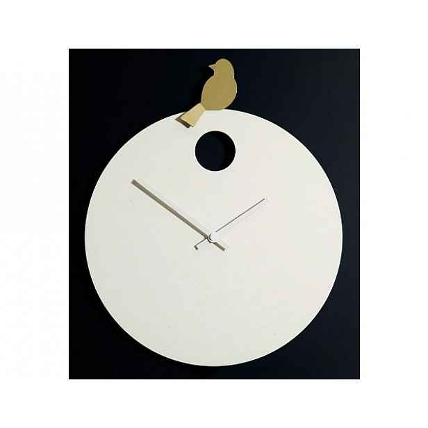 Designové nástěnné hodiny Diamantini&Domeniconi 394 gold Bird 40cm