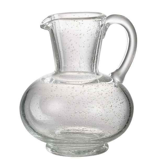 Transparetní skleněný džbán s bublinkami Yones - 16*15*21cm/ 1750 ml J-Line by Jolipa
