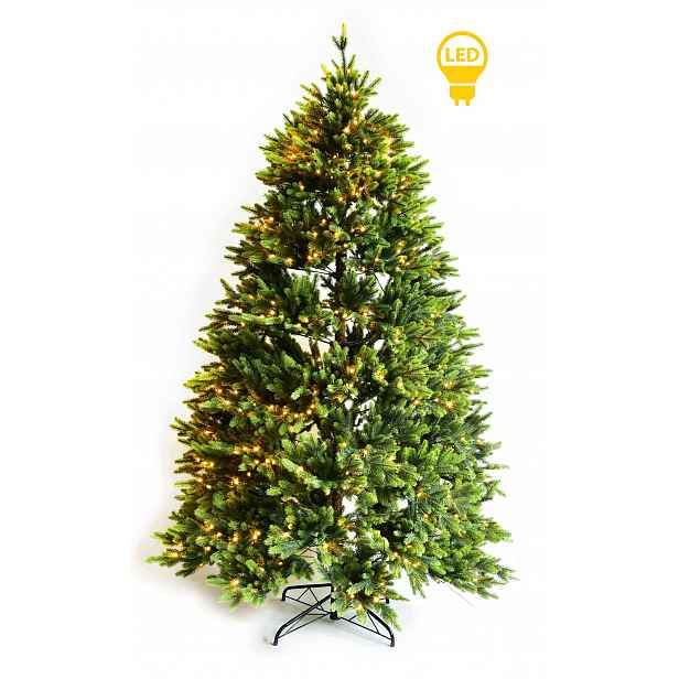 Vánoční stromek 210 cm Led, zelená vánoční dekorace