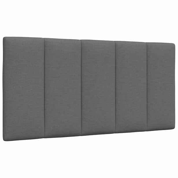 vidaXL Polštář na čelo postele Hanko tmavě šedý 100 cm textil