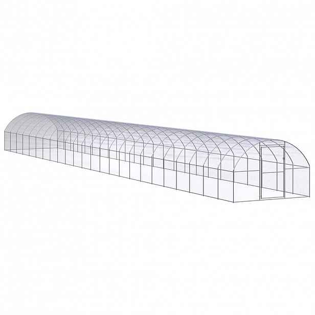 vidaXL Venkovní klec pro kuřata 3 x 24 x 2 m pozinkovaná ocel
