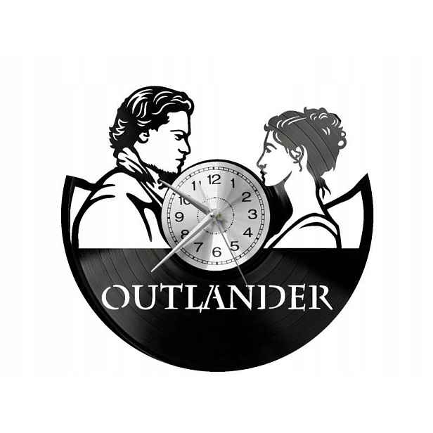 Outlander Dárek Originální dekorace do domu Hodiny z vinylové desky