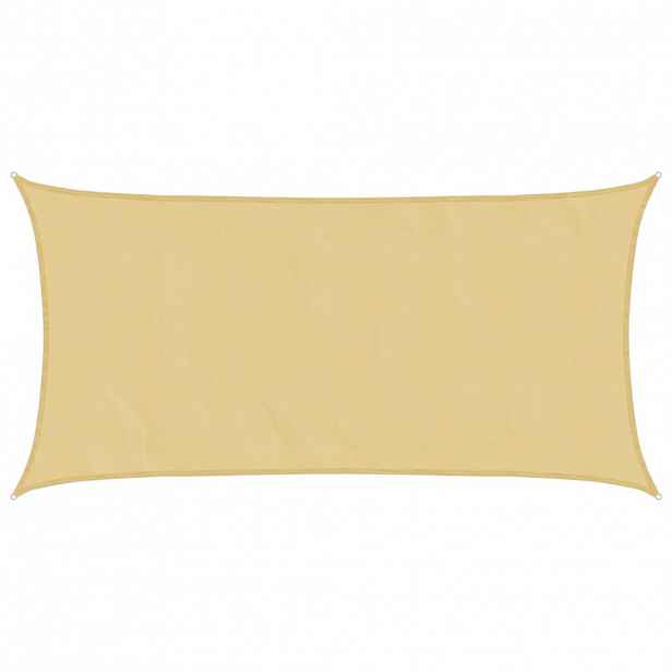 vidaXL Stínicí plachta písková 4x7 m 100% polyester oxford