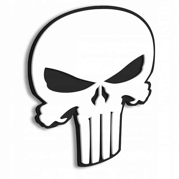 Punisher logo dřevěný obraz Nástěnná dekorace