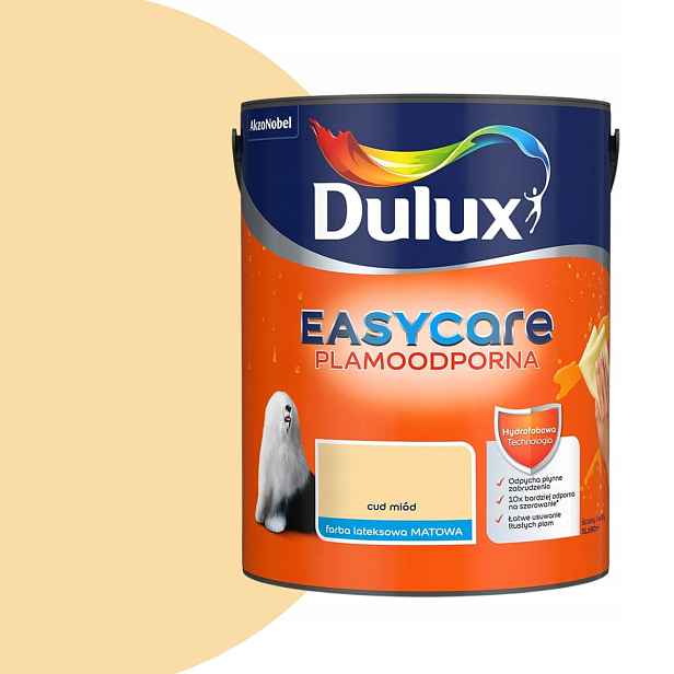Dulux Easycare Barva odolná proti skvrnám 5L Zázrak medu