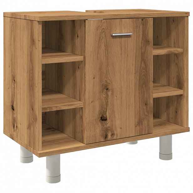 vidaXL Koupelnová skříňka dub artisan 60x32x53,5 cm kompozitní dřevo