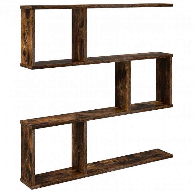 vidaXL Nástěnná polička Kouřový dub 80 x 12 x 79,5 cm Kompozitní dřevo