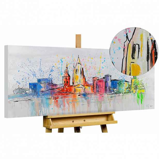 KUNSTLOFT RUČNĚ MALOVANÝ AKRYLOVÝ OBRAZ, 120/60 CM