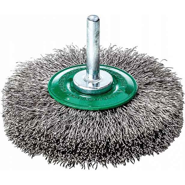 Kotoučový kartáč, vlnitý drát V4A s úchytem 70x10x0,3 mm Lessmann