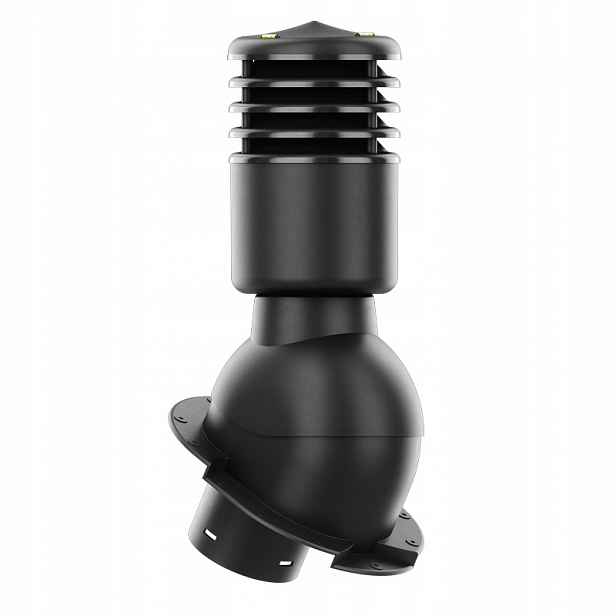 Větrací komín Smartline kaprařina fi 125 mm, zateplený, černý