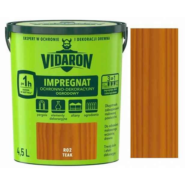 Vidaron Zahradní Impregnace 4,5 L R02 Teak