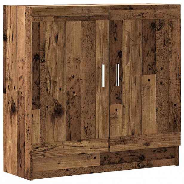 vidaXL Knihovna old wood 82,5 x 30,5 x 80 cm kompozitní dřevo
