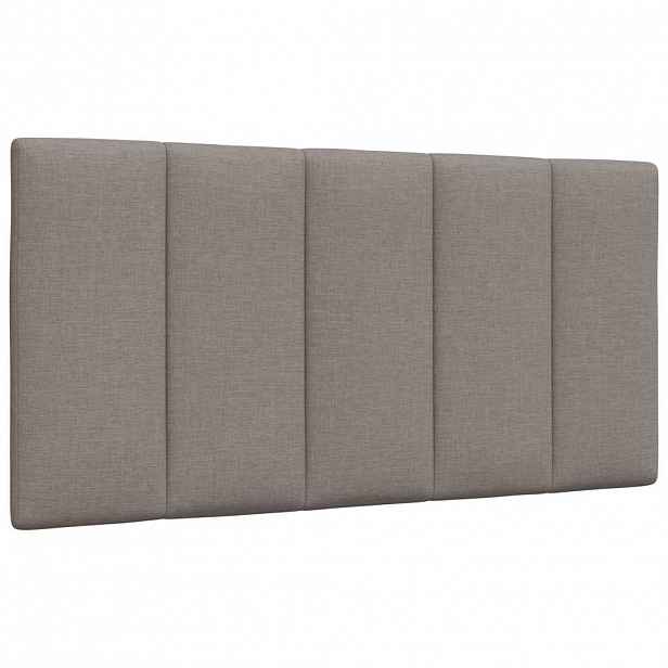 vidaXL Polštář na čelo postele Hanko taupe 100 cm textil