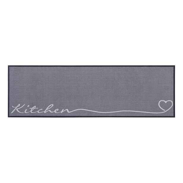 Šedý běhoun Zala Living Kitchen, 50 x 150 cm