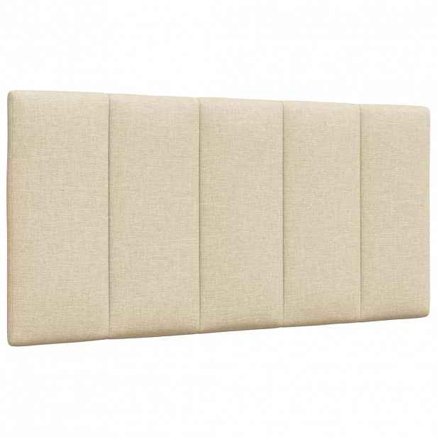 vidaXL Polštář na čelo postele Hanko krémový 100 cm textil