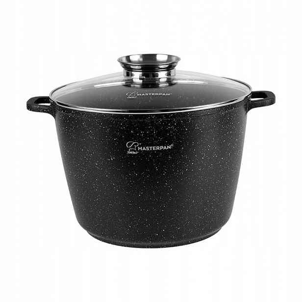 Hrnec Mramorový kulatý Vysoký 10 l 28 cm Indukce Plyn Masterpan 2132 2026