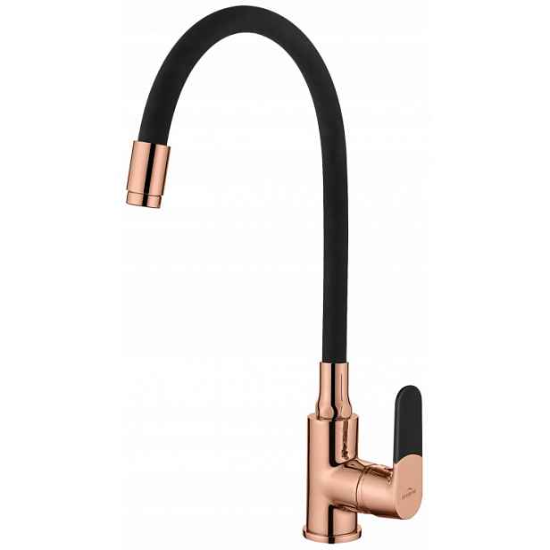 Invena Kuchyňská Baterie Magic, Černá/růžově Zlatá