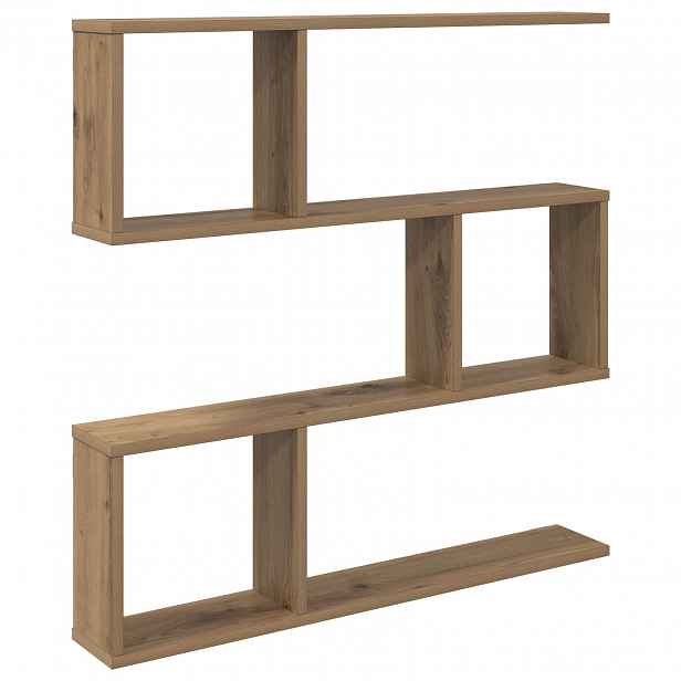 vidaXL Nástěnná polička Dub artisan 80 x 12 x 79,5 cm Kompozitní dřevo